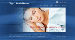 Desktop Screenshot of kamykdaunen.cz