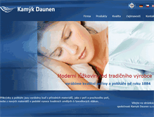 Tablet Screenshot of kamykdaunen.cz